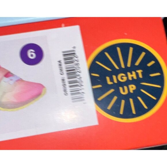 Cat & Jack Kids Light-Up Sneakers Size 6 Rainbow Gradient - Picture 4 of 4